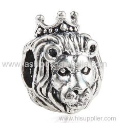 European Style Sterling Silver King of the Jungle Lion Beads