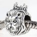 Hot Selling European Style Sterling Silver King of the Jungle Lion Beads