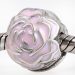 Fashion Design Sterling Silver Rose Garden Pink Enamel Clip Beads