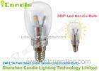 Pure White Aluminum High Lumen Led Bulb Candle 3watt E14 E17 Flat Head Shaped CE