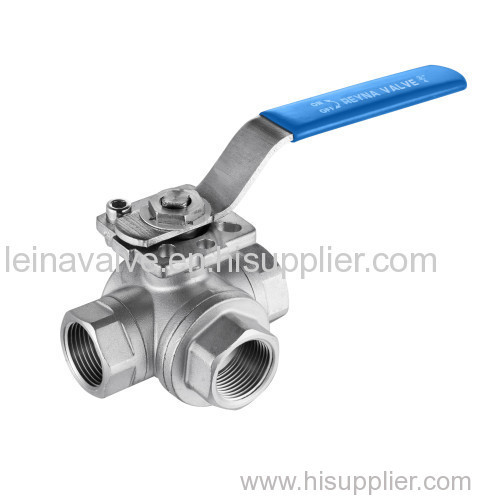 3 Way with Low Mounting Pad Ball Valve