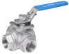 3 Way with Direct Mounting Pad Ball Valve