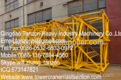 structural steel Tower Crane Mast Section Safety with Plated type