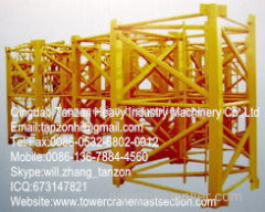 structural steel Tower Crane Mast Section Safety with Plated type