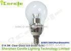 3w E14 Transparent Glass Led Globe Bulb 115V 127V 100V 2700K 3000K 4000K