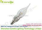 Transparent Glass Cover E14 Led Candle Bulb 5 Watt 4500K With Epistar Chip