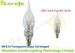 Crystal Chandelier E14 Led Candle Lamp 5w Tail Shaped Transparent Glass CE EMC