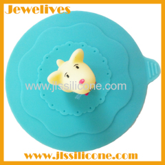 Silicone cup cover with a lovely puppy