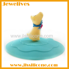 Silicone cup cover with a lovely puppy