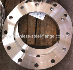 Duplex steel plate flange