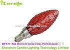 360 Red Diamond Glass High Lumen LED Bulb Candle Lights 5W Twist Shape C35