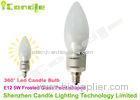 5Watts Warm White High Lumen Led Candle Bulb , Dimmable E12 led lamp