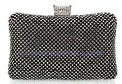 Bling Luxury Lady's Crystal Mesh Evening Bag Women Clutch Purse Crystal Evening Clutch Handbags HH-C1065