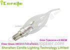 High Power 3w LED Candle Lights E14 Edison Screw For Shop Natural White