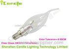High Power 3w LED Candle Lights E14 Edison Screw For Shop Natural White