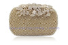 Bling Flower Rhinestones Closure Crystal Full Mesh Hard Case Evening Clutch Bags HH-C1070