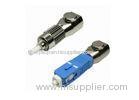 Simplex Bare SC - ST Hybrid Fiber Optic Adapter with Metal Housing