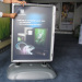 Outdoor waterproof lighting poster stand