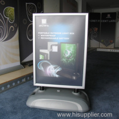 Outdoor waterproof lighting poster stand