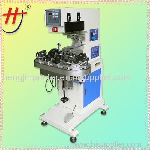 1 colors open ink stystem converyor pad printing machine