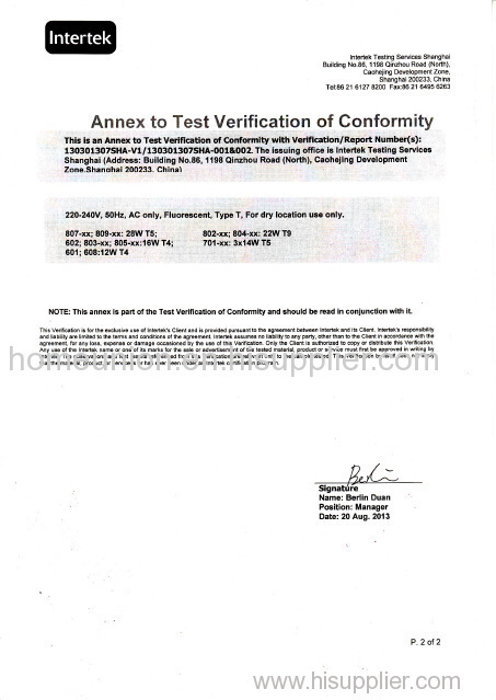 Magnifier Lamp CE certificate