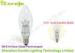 High Power 110v 3 Watt 360 LED Candle Bulb E14 with Clear Glass Point Shaped