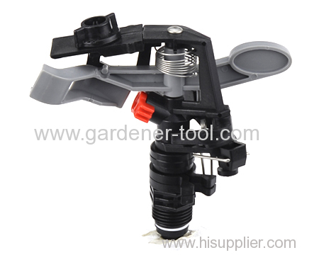 Plastic rotary impulse sprinkler