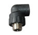 hdpe socket male threaded 90 degree elbow with brass insert fittings