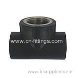 hdpe socket female tee with brass insert fittings