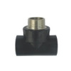 hdpe male tee with brass insert pipe fittings