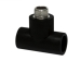 hdpe male tee with brass insert pipe fittings