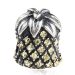 Cheapest Sterling Silver Sparkling Pineapple Beads with Topaz Austrian Crystal European Style