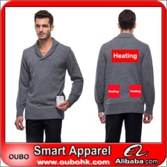 Pullover fashion men sweaters With Battery Heating System Electric Heating Clothing Warm OUBOHK