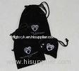 Colorful Personalized Luxury Jewelry Cotton Drawstring Pouch / Shopping Bags For Packaging