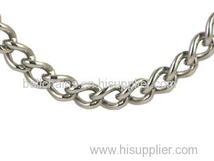 stainless steel twist link chain