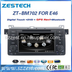 ZESTECH Wholesales oem radio double din car dvd for bmw e46 gps navigation sat nav car head units multimedia system