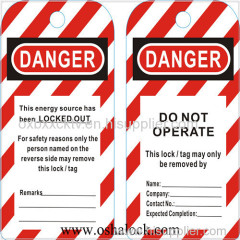 Safety Lockout Tagout Tags