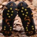 2014 Hot sale SHOE SPIKES AYD 10 x Yellow Fishing Ice Snow Shoe Spikes Grips Crampons Cleats