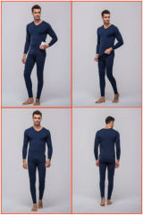 Mens Thermal Underwear with high-tech electric heating system battery heated clothing warm OUBOHK