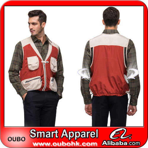 Fishing vest with many pockets With Electric Fans For Hot Environment Outdoor Working OUBOHK