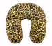 full leopard print U shape neck beads neck pillow