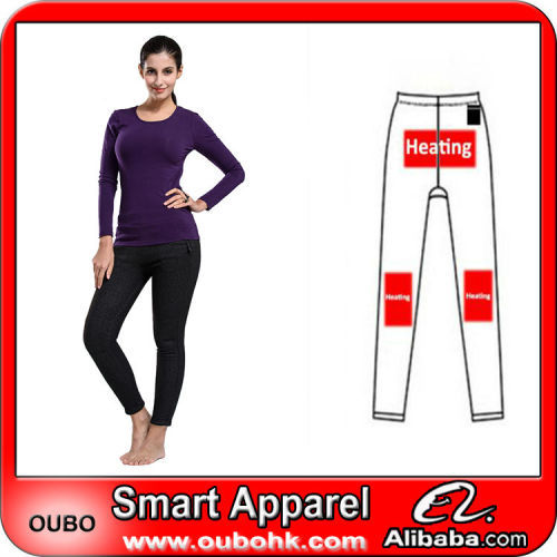 New Fashion Soft Women Tight Legging With Battery Heating System Heating Clothing Warm OUBOHK