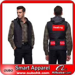 Men's Vest With High-Tech Electric Heating System Battery Heated Clothing Warm OUBOHK