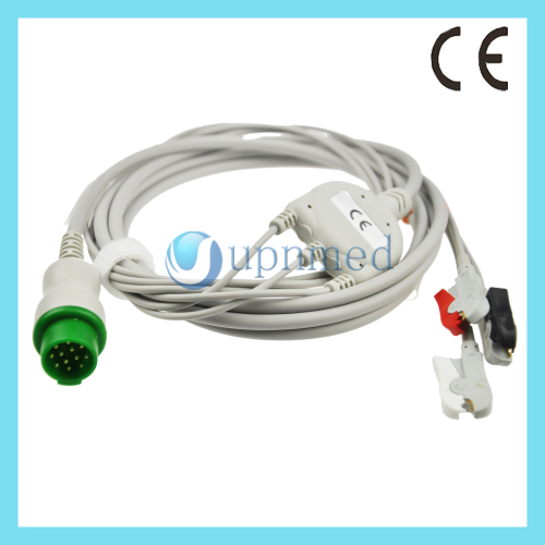 Infinium One piece 3-lead ECG Cable with leadwires