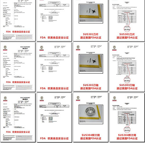 DongShang juicer filter basket through FDA food grade certification