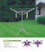 4 Arms portable rotary clothesline dryer