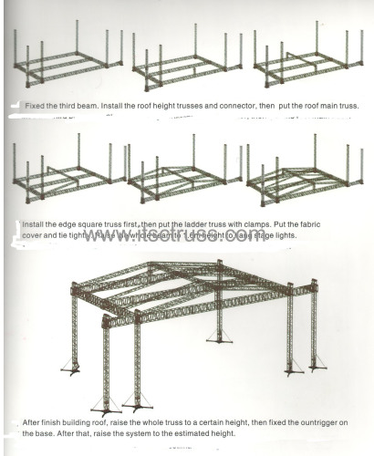 Sound*light*truss stage* Pyramid roof