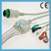 Mindray T5 One piece 3-lead ECG Cable with leadwires