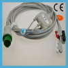 Schiller One piece 3-lead ECG Cable with leadwires