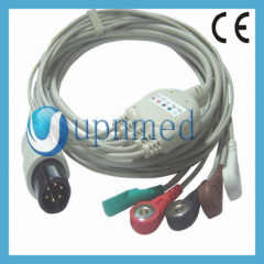 Goldway Mindray One piece 5-lead ECG Cable with leadwires